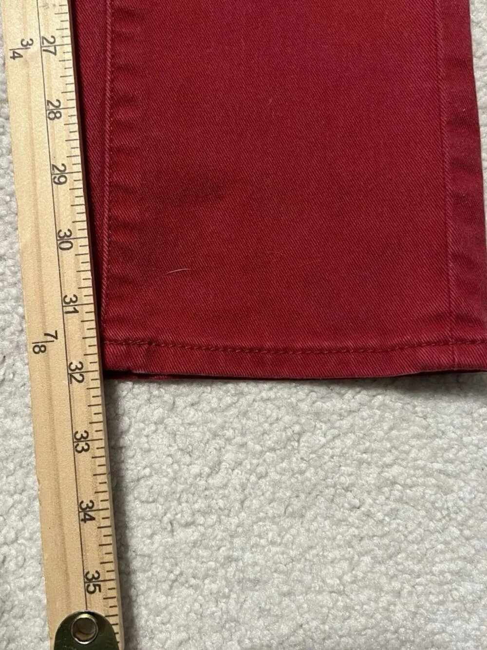 Levi's 511 Red Skinny Jeans Men's 32x32